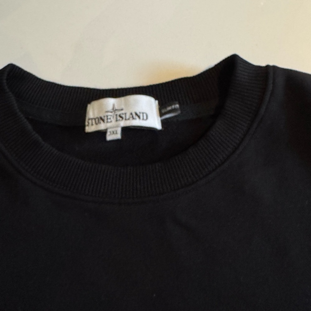 Stone Island 3xl slim fit black sweatshirt near new condition